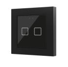 ZENNIO ZVI-F55X2-A ZVI-F55X2-A Flat 55 X2 Backlit capacitive touch switch (55 x 55 mm), 2 modules, anthracite