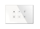 BLUMOTIX BX-R06W-P KRISTAL Tastiera KNX icone vetro 120X80 Bianco