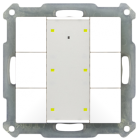 MDT BE-TA55P6.G1 BE-TA55P6.G1: Pulsante Plus 6 volte, 55mm, Bianco - Finitura lucida