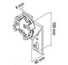 FAAC 132322 SUPPORTO CON SPORGENZA 40mm