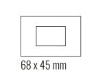 EKINEX EK-DRG-GAG Placca rettangolare finestra 68X45 in plastica (colore argento)