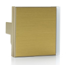 EELECTRON SB40A24KNX-MT61 4 CHANNEL KNX BUTTON + THERMOSTAT 55x55mm – GOLD + ANODIZED GOLD METAL