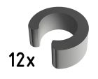 SOMMER 150001-12 Distanziale a pressione 11-5 mm. sacchetto 12 pz.