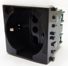 MAPAM 614N Schuko Unel 3.0 (16A-250V) Gem 614N Black Socket