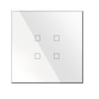 BLUMOTIX BX-Q04W KRISTAL Multifunction KNX keyboard in square glass