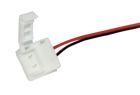 LEDCO CNT1015W CONNETTORE SINGOLO STRIP IP65 10 MM. C/CAVO 15 CM.
