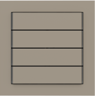 EKINEX EK-T4R-FCO kit of 4 horizontal rectangular Linea 71 buttons (60 x 15) color beaver ottawa