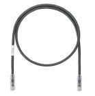 PANDUIT UTP6A1MBL Patch Cord in Rame- Cat 6A- Black UTP Cable- 1 meter