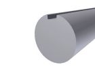 SOMMER 25576-6000 Albero pieno 31.75 mm zincato con chiavetta L=6000