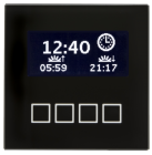MDT SCN-LCDGS.01 SCN-LCDGS.01: unità operativa centrale in vetro, nera