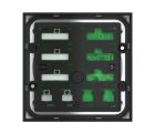 EKINEX EK-E20-TP-5TS-P Pulsantiera 5 tasti a sinistra con testo retroilluminato e sensore di prossimità