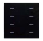 EELECTRON 9025GL08A03 GLASS 8 CH. - BLACK