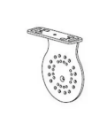 NICE 525.10097 Kit staffa bianca lato motore per rulli Acmeda S60|80