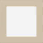 EKINEX EK-DQS-FBL Placca Deep (FF e 71 e 20Venti ) quadrata -FENIX NTM - beige luxor