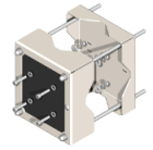 UNISTAB AM2570Z staffa telecamera base PE p/palo d. 60÷120mm ZINC