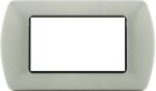 MAPAM 8804-25 Placca Metallo Art 8804-25 4P Grigio