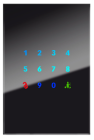BLUMOTIX BX-E-R12VBH QUBIK DOORY Electronic numeric keypad with customization