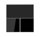JUNG RCDLS4092TSASW Key covers for KNX controller RCDLS4092M - black
