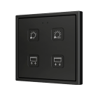 ZENNIO ZVIT70X4 Tecla 70 X4. PC-ABS Capacitive push button 70x70 -