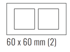 EKINEX EK-D2S-COP Deep plate (FF and 71 and 20Venti) rectangular - METAL HT (CHROME) - copper