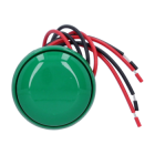 CDVI BNONFCHOCCAB 38mm vandal-proof green metal wired mushroom button
